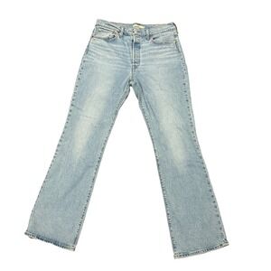 Levis Wedgie Bootcut High Rise Jeans Light Wash Blue Button Fly Size 32